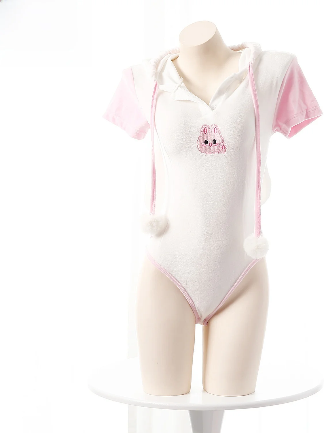 

Милый облегающий комбинезон с вышивкой ort Sve Rabbit Girl, карнавальный костюм с низкой талией, брюки из полиэфирного волокна, нижнее белье