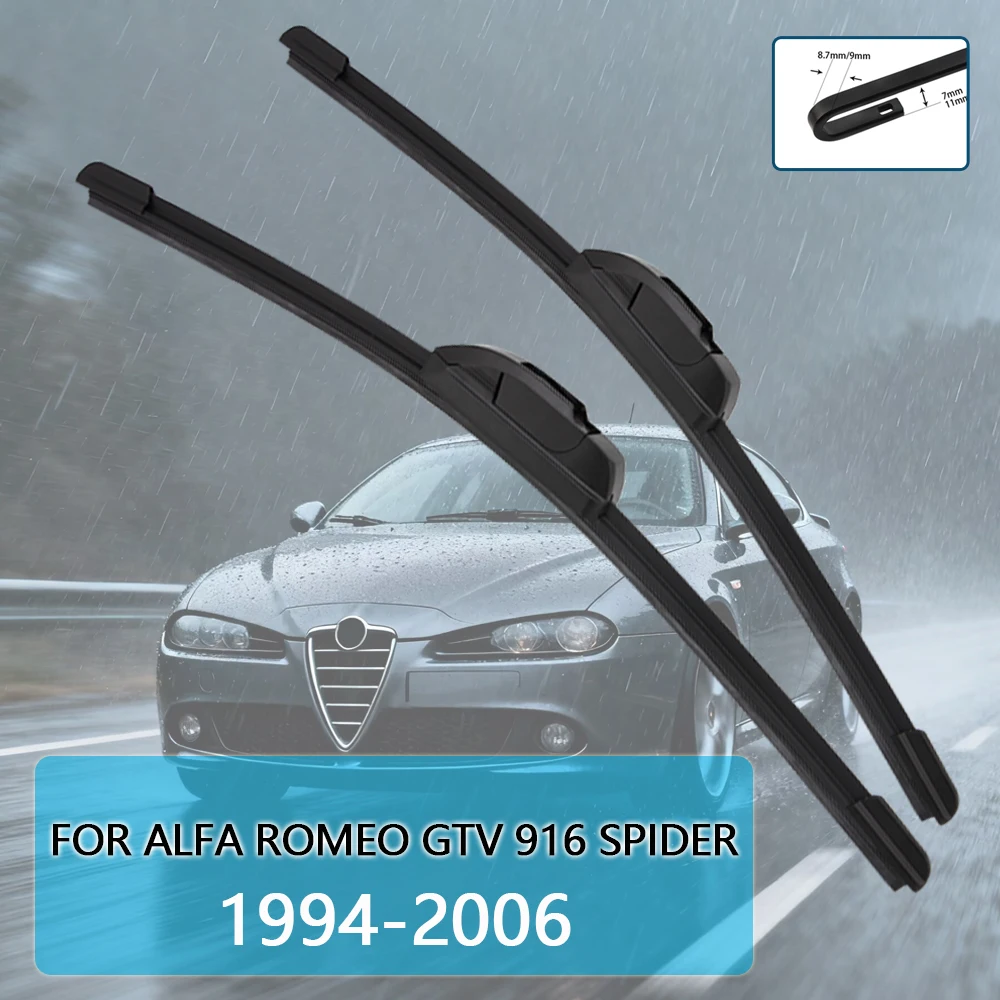 

Для Alfa Romeo GTV 916 Spider 1994-2006 22 ''+ 18'' автомобильные щетки стеклоочистителя, подходят для U-образного крючка, щетки стеклоочистителя автомобиля