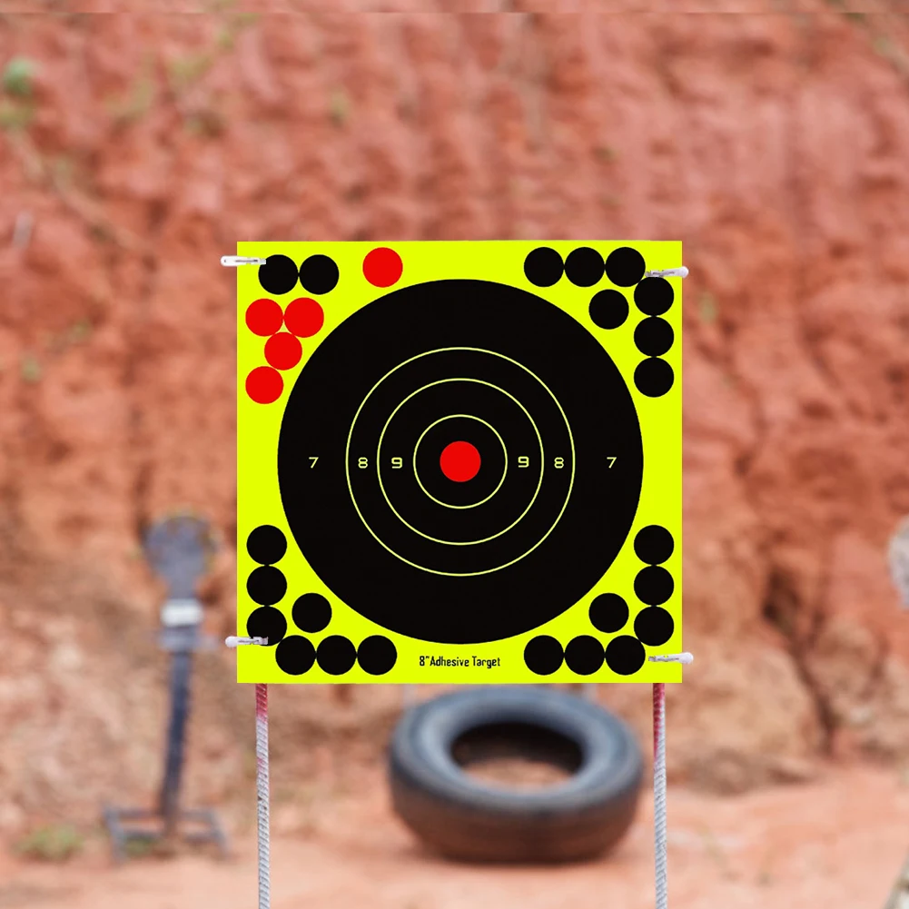 ورق إطلاق النار الهدف اللاصق مقاس 8 بوصات (50 قطعة) #2