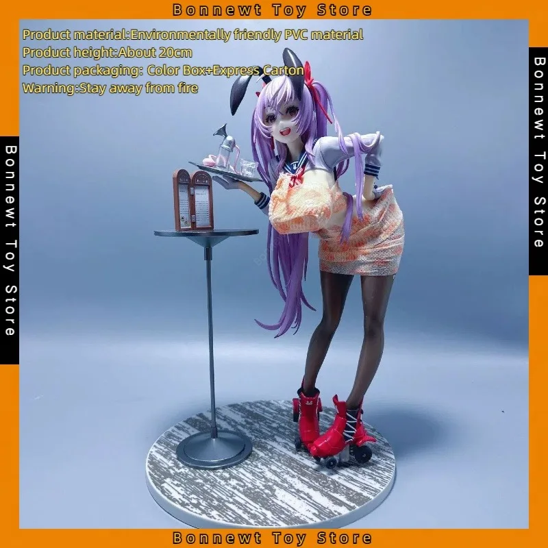 

20CM Anime Native Rocket Boy Twintail-chan Bunny Girl PVC Action Figures Hentai Collectible Model Doll Toys Gift Figurine