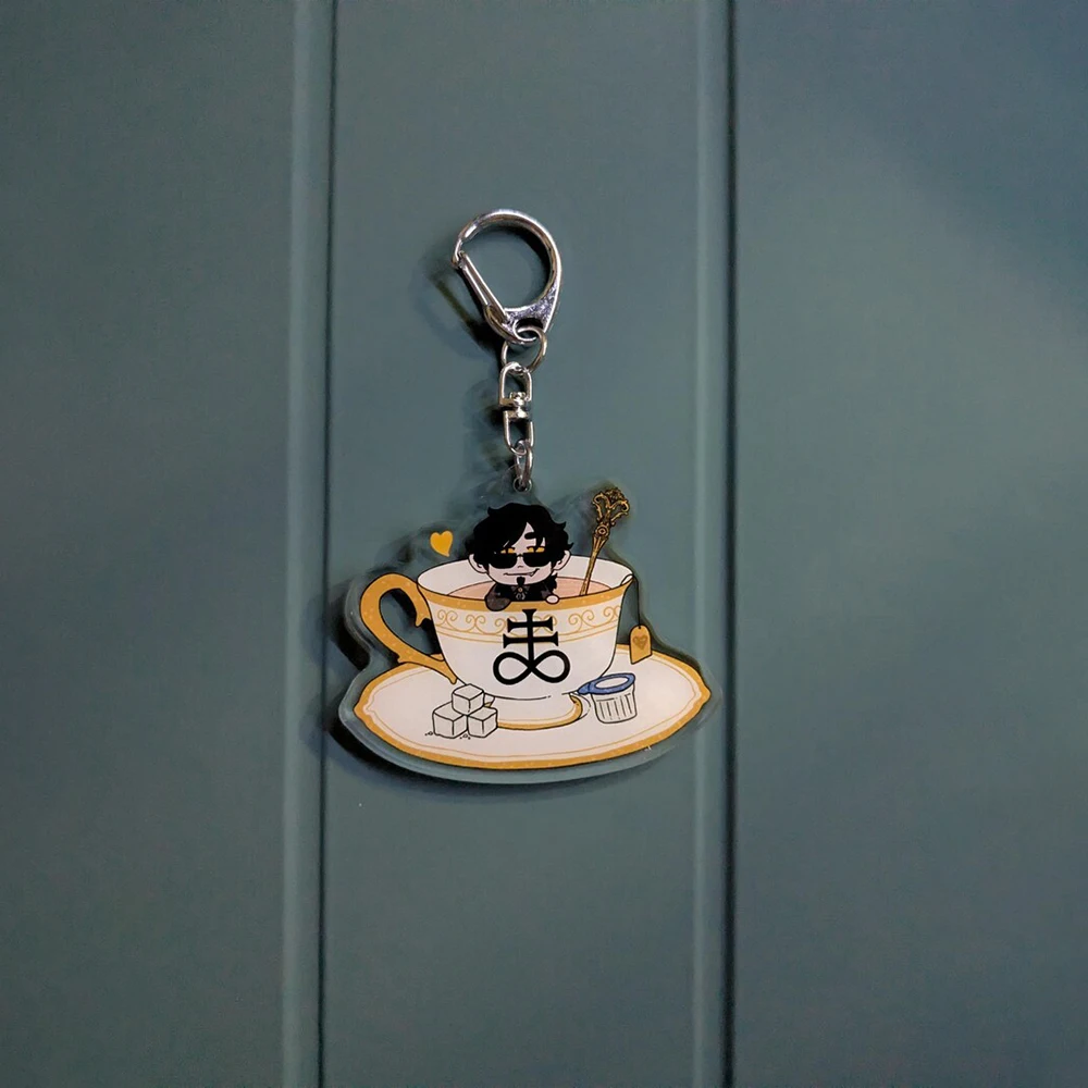 Game Peripheral YKMET Ren Strade Fox Lawrence Acrylic KeyChain Custom Cartoons Creativity Backpack Pendant Accessories Gift view 6