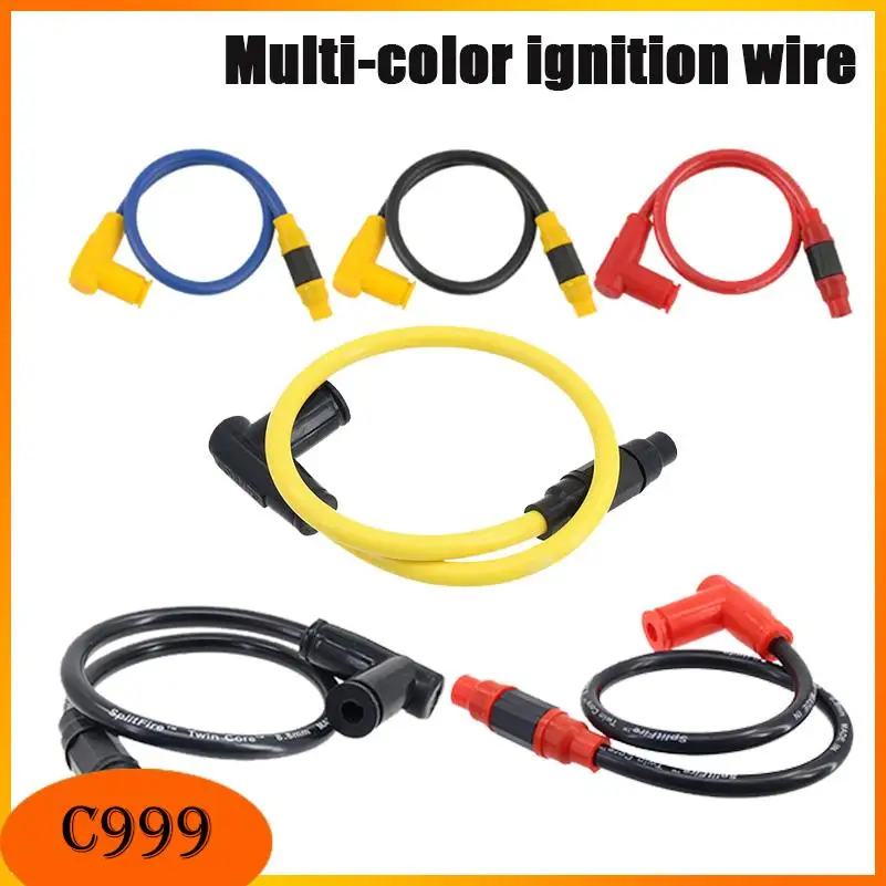 

Иридиевая свеча зажигания с кабелем для гоночных мотоциклов, картов, квадроциклов, скутеров, мотоциклов, универсальная катушка зажигания