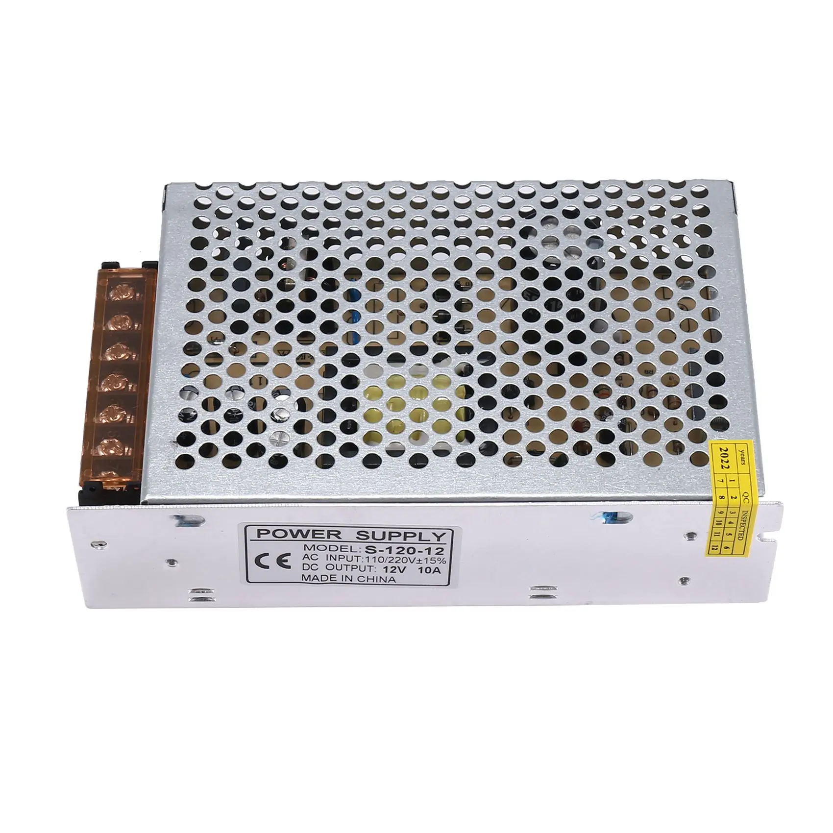 แหล่งจ่ายไฟ LED Strip DC 12V 10A 120W หม้อแปลงจ่ายไฟแบบสวิตช์