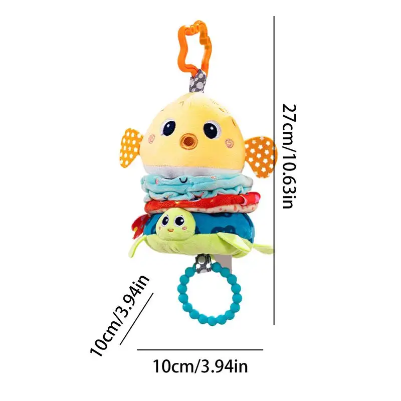 Stroller Rattle Early Development Musical Toy Car Seat Stroller Activity Crib Rattles Teether for 0-12 Months Old Baby Girl