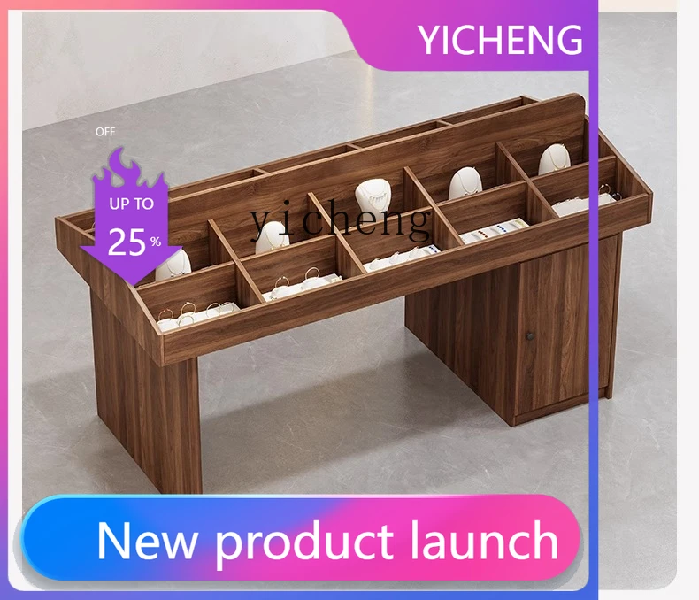 LYY  solid wood Nakashimadai skin care products shopping mall display stand, table setting, water table sample display stand