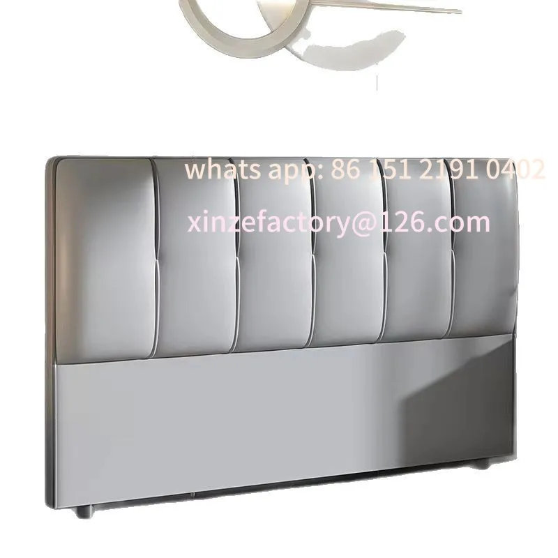 Customizable new 2024 light luxury single sale solid wood soft bag bedside board simple modern floor technology cloth princess b