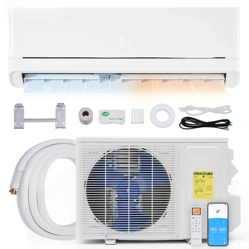 

Mini Split Air Conditioner and Heater, 18,000 BTU, SEER2 18, 208-230V Inverter Energy-Efficient AC with, Customized
