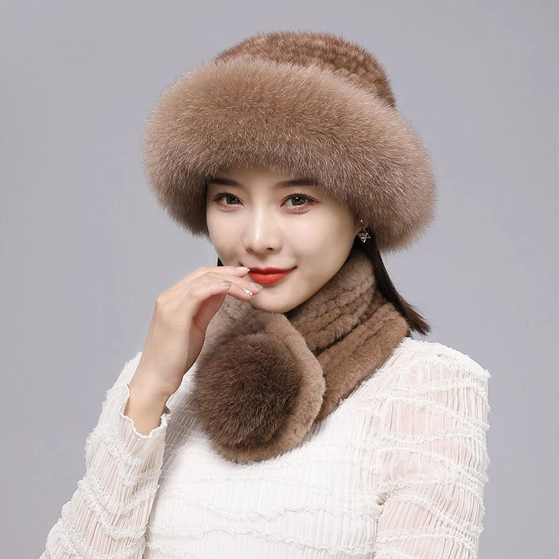 new-bestseller-pure-mink-fur-beanie-pure-fox-fur-scarf-warm-and-fashionable-caps-for-casual-trips-sports-skiing-a-great-gift