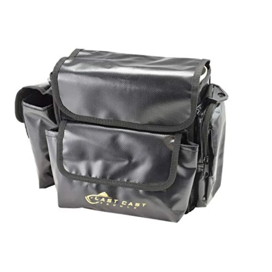 

3 Tube Surf Fishing Tackle Bag 8000 for beach and pier use, durable nylon, navy blue, water-resistant with quick-access tube sl