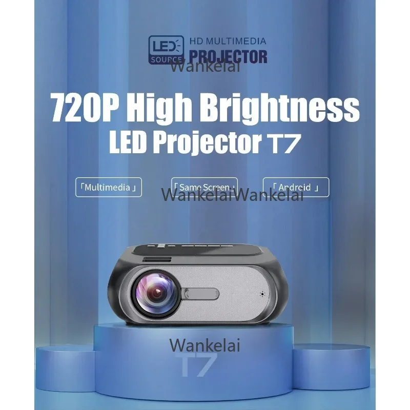 Hot Newest T7 HD 5000Lumens 720p Digital Video Smart Wireless WiFi Home Theater LCD