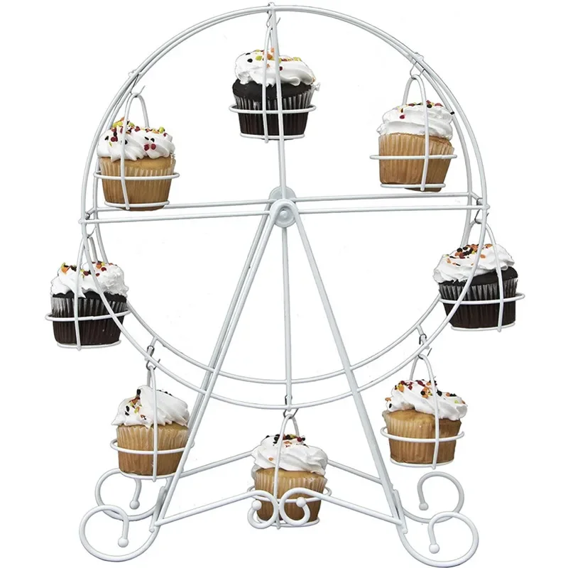 Decoration Metal Storage Rack Ferris Wheel Cupcake Holder Wedding Birthday Party Cake Stand Display