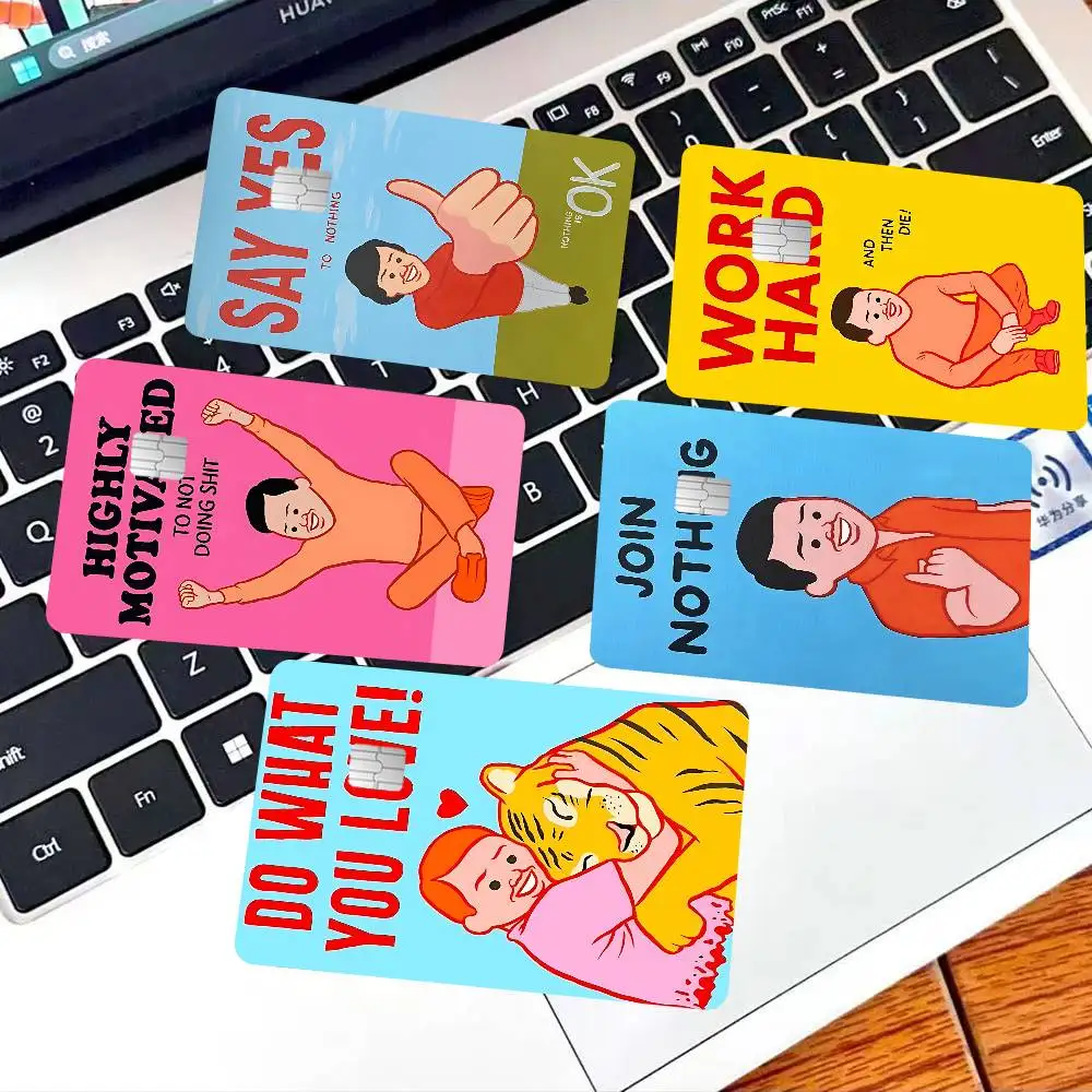 Joan Cornella Art Credit Card Skin Stickers for VISA Bank Card Transportation Card Waterproof Sticker Anti-scratch Women Gift