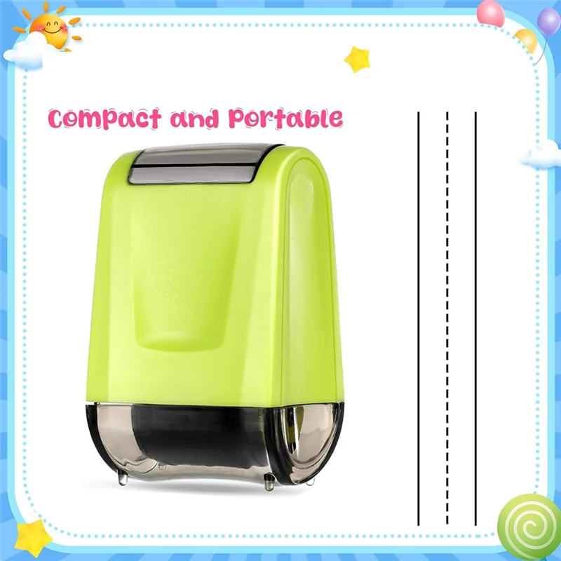 Compact Practice Roller Stamp Ink Line Rolling Stamp Parents Teacher Stamp Supplies For Sentence Strip Handwriting Practice