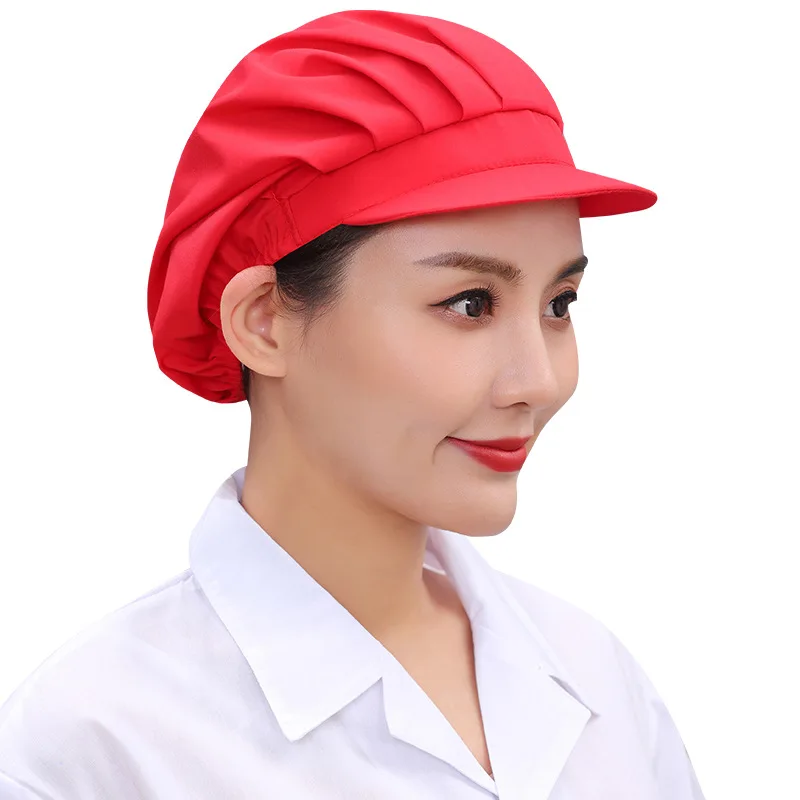 Chapeau de cuisine pour hommes et femmes, chapeau de Chef, accessoires de restaurant, casquette de cuisine, casquette d'hôtel respirante, uniforme de travail, chapeau de ménage