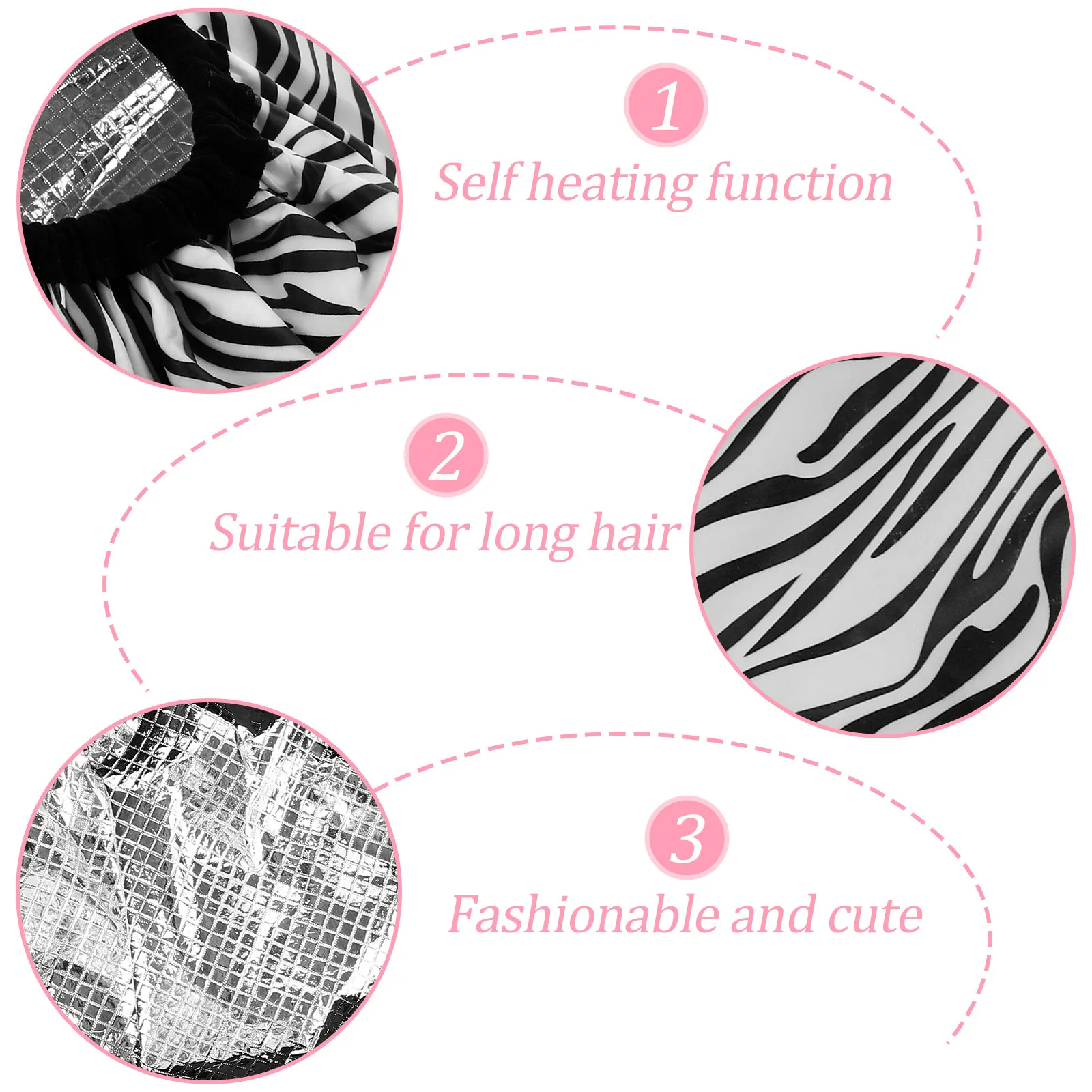 2Pcs Tin Foil Hair Cap Double Layer Waterproof Thermal Salon Baking Cap for Conditioning Treatments Hair Dye Oil Masks Heat