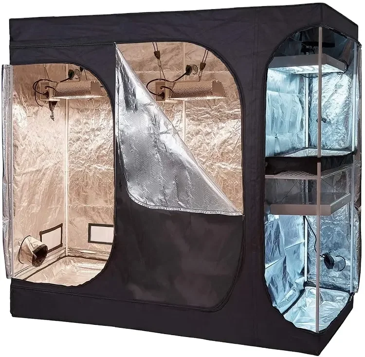 Supply growth tent complete kit easy to assemble growth chamber 300 * 150 * 200cm black growth tent kit