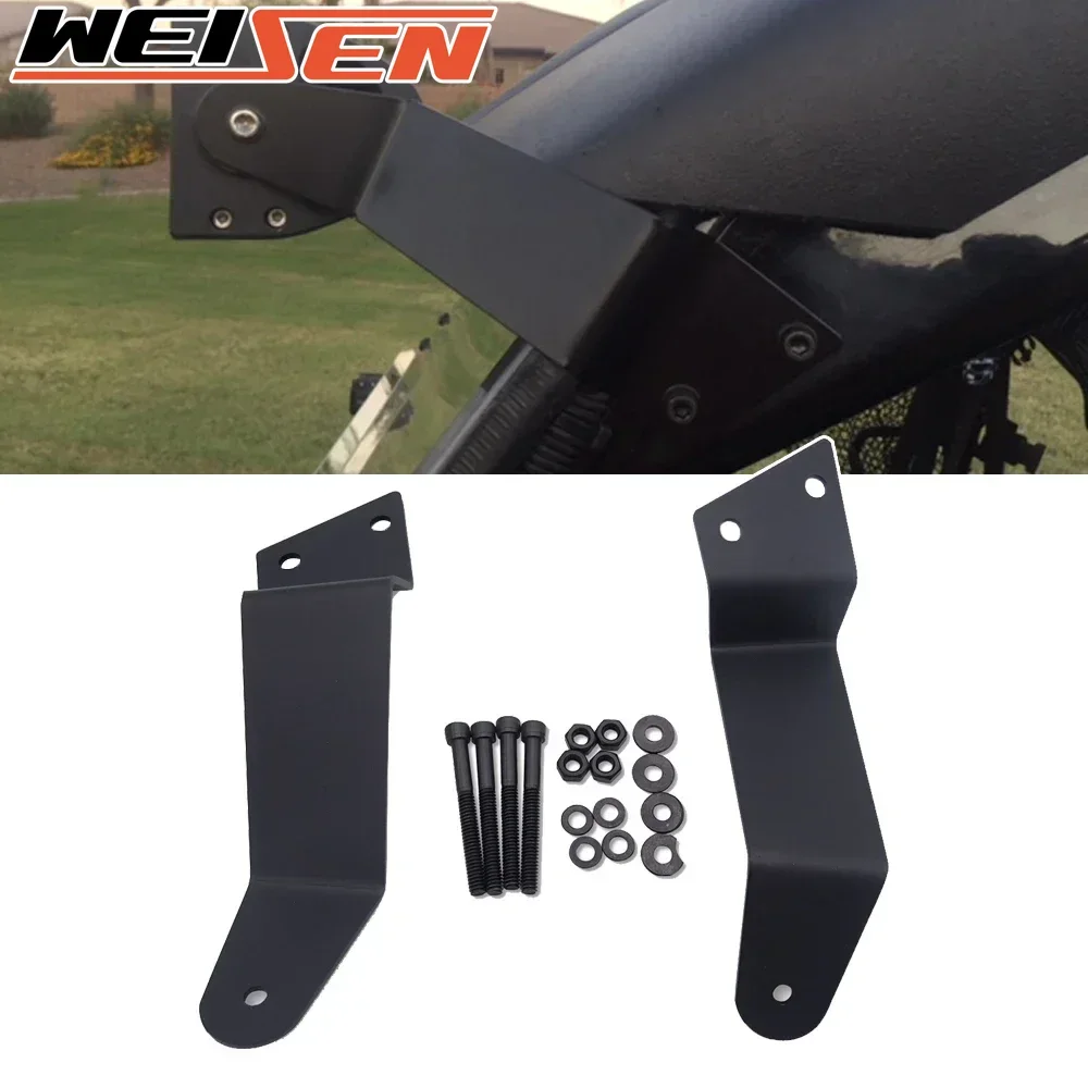 

2pcs UTV Upper Roof 52"/ 54" Curved Led Light Bar Mounting Bracket Kit Bolt-On for 2016-2024 Honda Pioneer 1000 Accessories