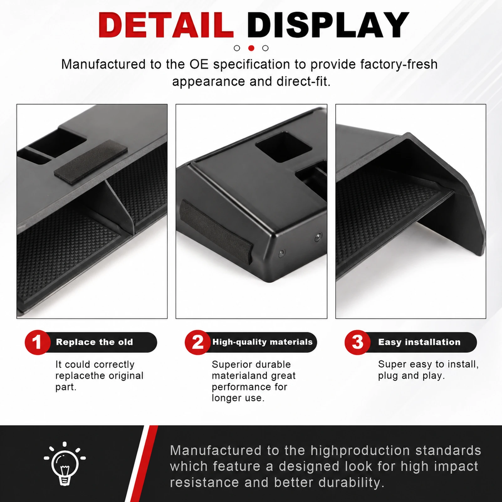 Car Central Console Storage Box Organizer Container Tray Decoration For Audi A3 8Y Sportback Sedan LHD Interior Accessories