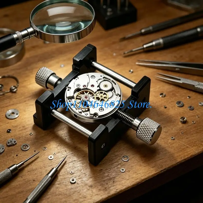 3Pcs Watch Repair Stand Watch Movement Holders Extensible Business Use Home Use Fixed Base For Opening Case Cleaning Movement