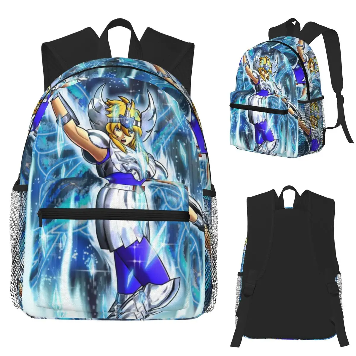 애니메이션 궁수자리 시그너스 히요가 학생 백팩 스쿨 백 하이킹 여행 데이팩 남녀 공용 책가방 숄더백