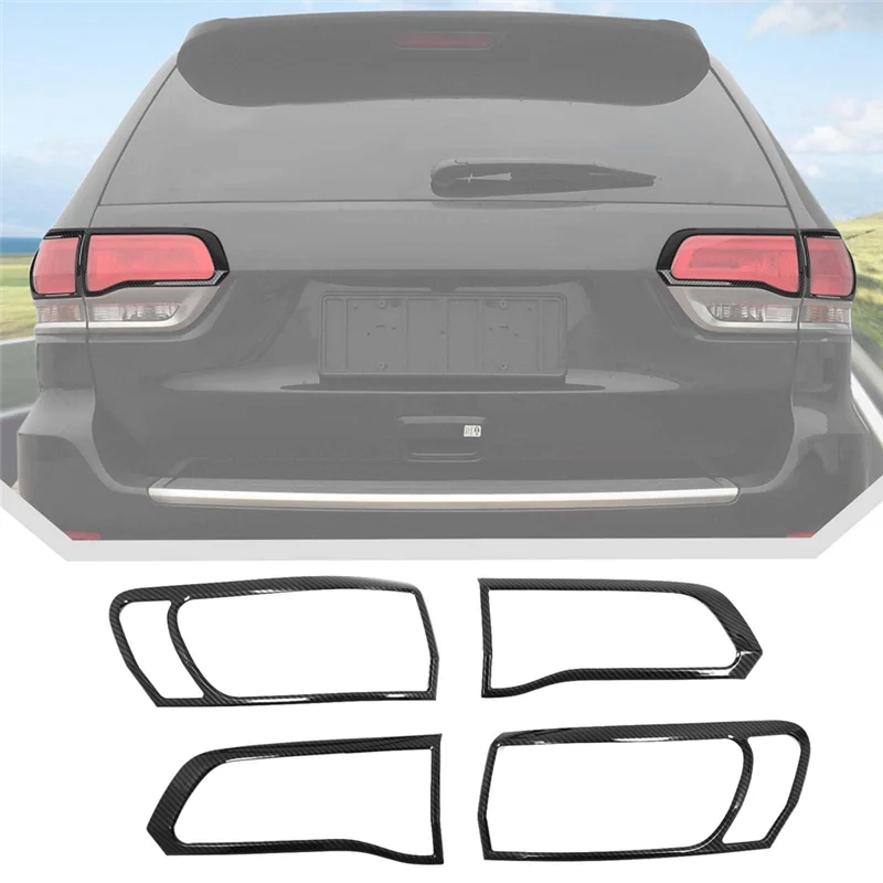 

Накладка на задний фонарь для Jeep Grand Cherokee 2014-2020, замена ABS, углеродное волокно