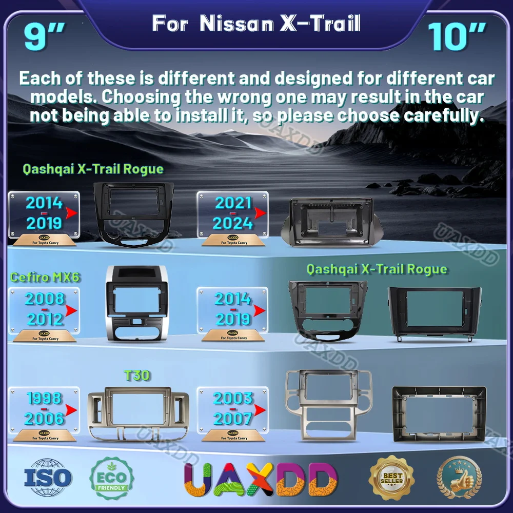 

Для 1998-2012 Nissan X-Trail 9 дюймов Cefiro MX6 10,1 дюйма 2014-2019 Qashqa автомобильный DVD MP5 радио Android рамка видеоплеер мультимедиа