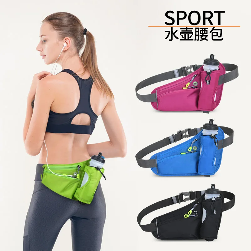 

Waterproof Running Waist Pack with Hydration Bottle Pouch & Phone Pocket All-in-One Sports Fitness Belt Bag