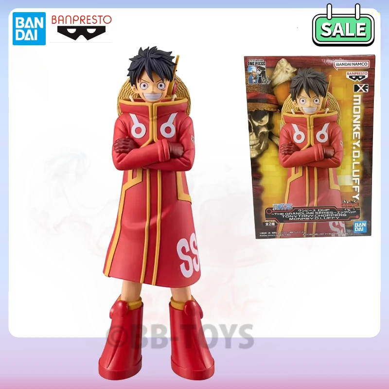 In Stock Bandai Original Anime Figure One Piece DXF BRC Monkey D Luffy Action Figurine PVC Model Toys Doll Collection 16cm