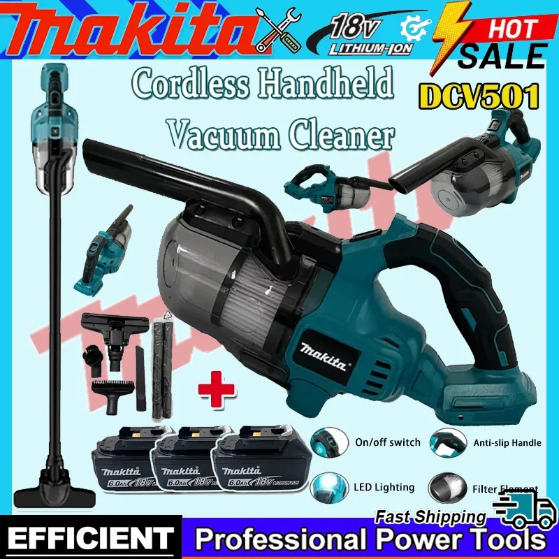 

Makita Handheld Dust Collector Floor Cordless Vacuum Cleaner Carpet Car Pet Hair Cleaning Power Tool 18V Battery