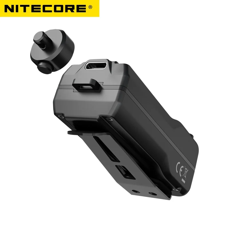 Nitecore senter LED T4K, Gantungan Kunci portabel 4000 Lumens, Senter EDC Quad-Core, lampu USB tipe-c dapat diisi ulang baterai bawaan