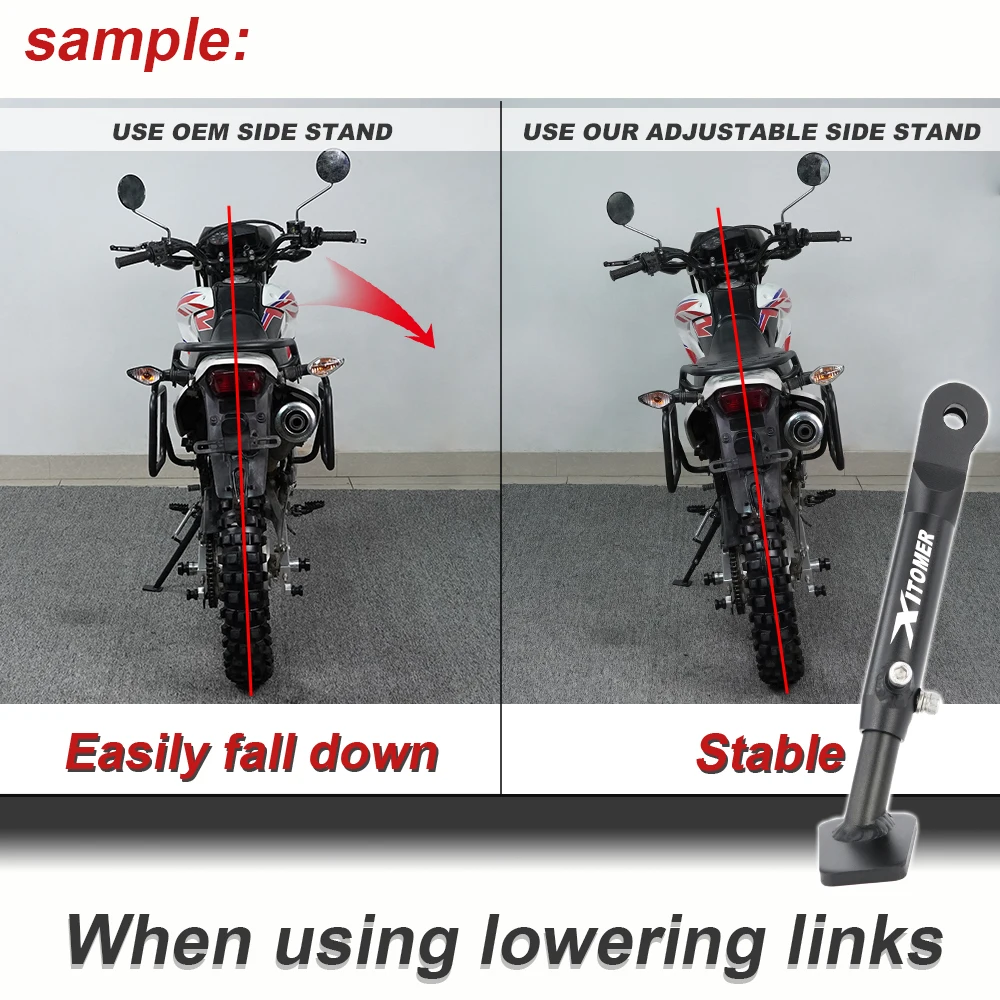 Kickstand Side Stand Fit For Yamaha MT09 SP XSR900 TRACER 9 GT YZF-R9 XSR 900 MT-09 Motorcycle Adjustable Foot Support Bracket