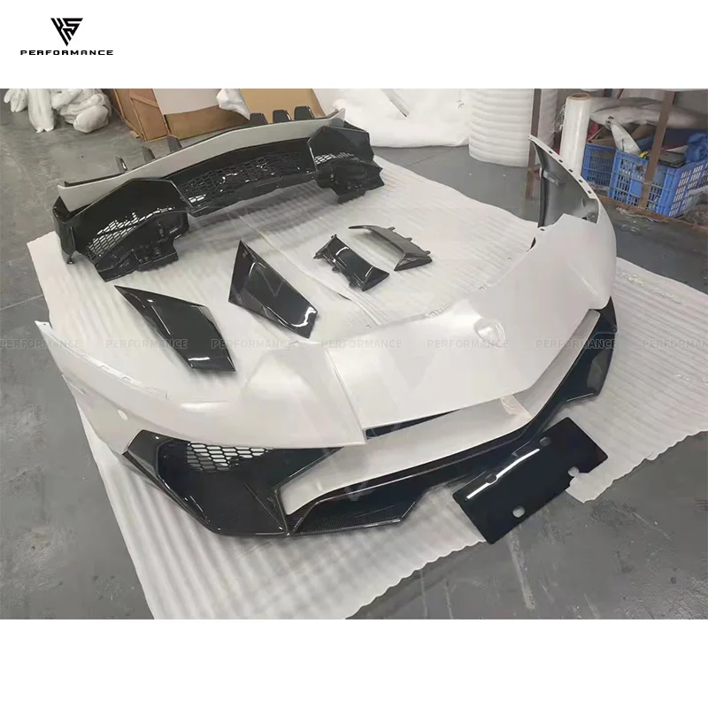 LP750 SV Style Half Dry Carbon Car Exterior Parts Body Kit With Front Rear Bumper For Lambo Aventador LP700 LP720 2011-2015