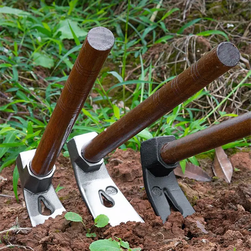Portable Small Hoe Manganese Steel Weeding Hoe For Loosen Soil Plating Vegetables Household Gardening Tool Multi-functional