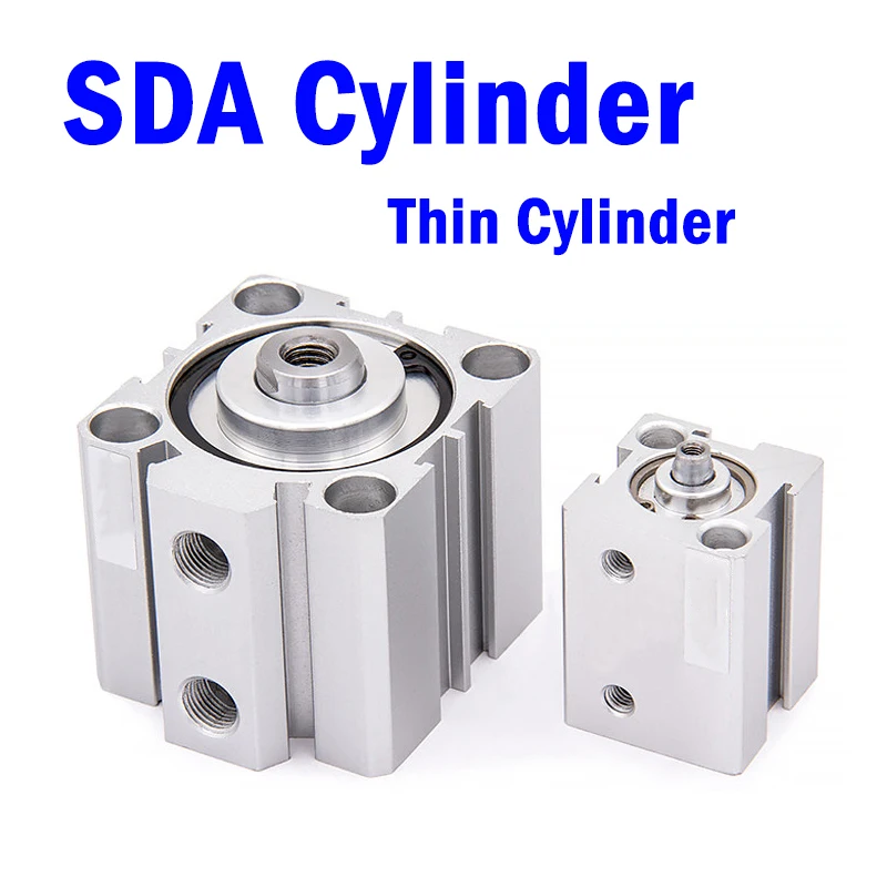 Small Cylinder SDA Thin Cylinder, Internal Thread Type, Pneumatic Cylinder Diameter 16-100, Stroke 5-100