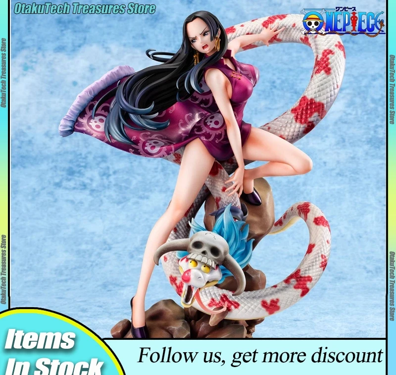 Figura Coleccionable de Anime Bandai Pop Max One Piece Boa Hancock Seven Warlords, Original, 27 cm, PVC, Modelo de Juguete, Regalo de Cumpleaños