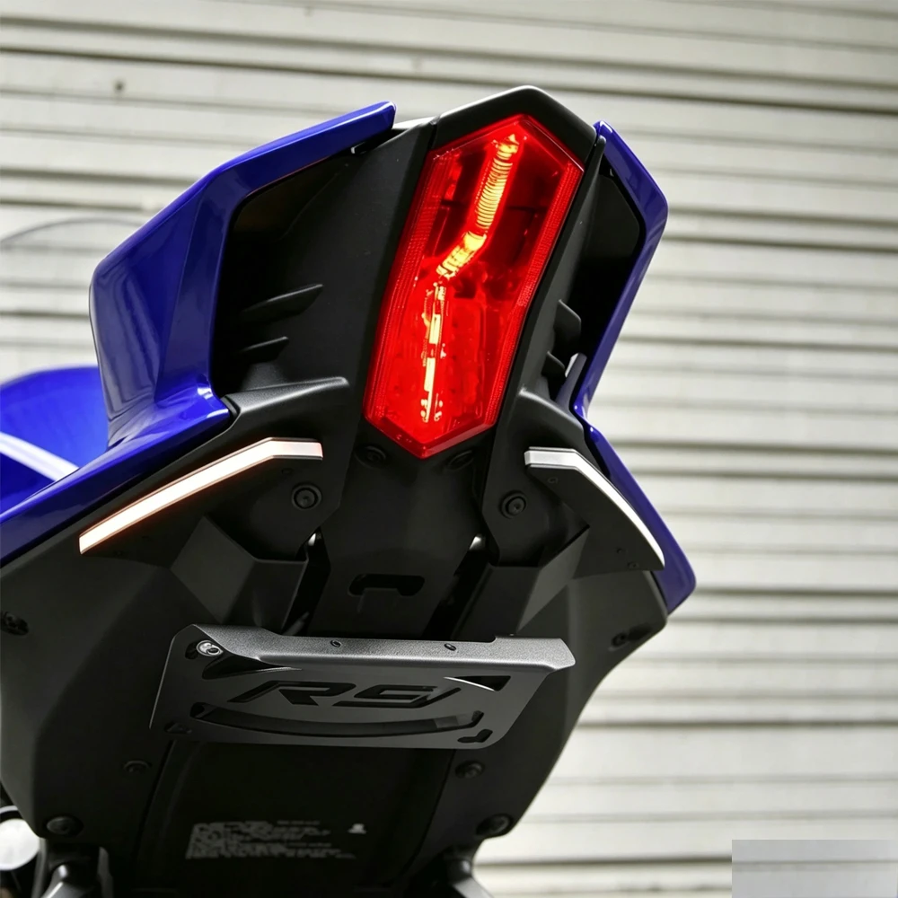 New Motorcycle CNC Tail Tidy Brake Taillight LED Turn Signals License Plate Bracket Fit For YAMAHA YZF-R9 YZF R9 2025-2026