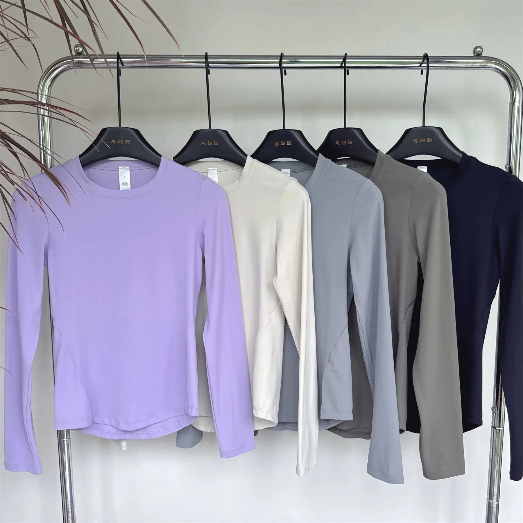 

Одежда для йоги, тонкий эластичный и тонкий спортивный топ с длинными рукавами, приятный для кожи, одежда для занятий пилатесом и фитнесом