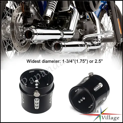 오토바이 배기 팁 1-3/4 파이프 할리 XS650 Bobber Chopper 투어링 카페 레이서 올드 스쿨 1.75 2.5 스트레이트 컷 파이프