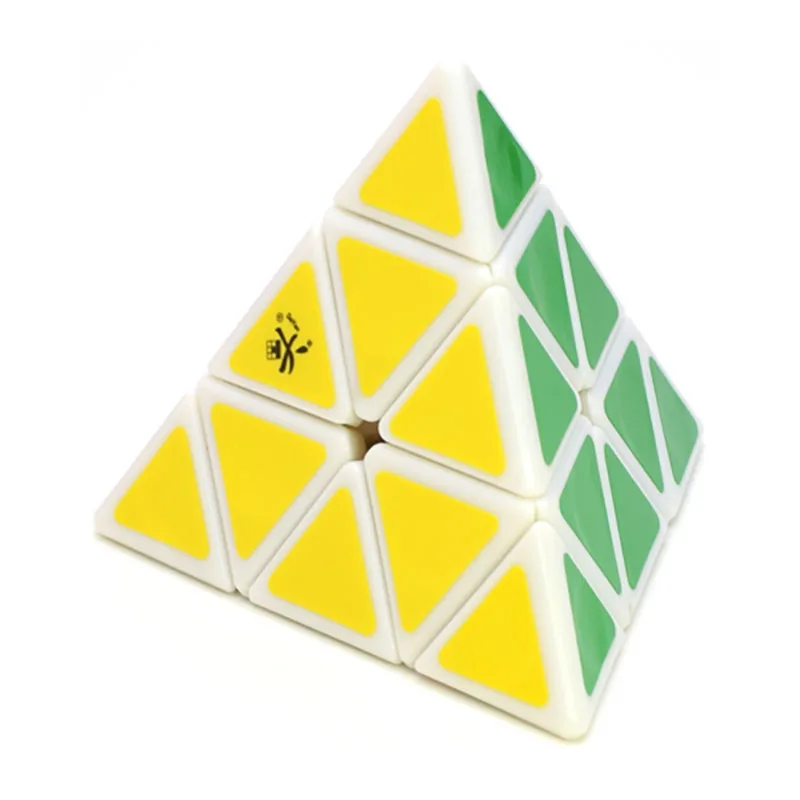 Kostka DaYan Pyramid II 3x3 Czarno-Biała Przezroczysta Zielona Edycja Limitowana Kolekcjonerska Układanka Tetraedr