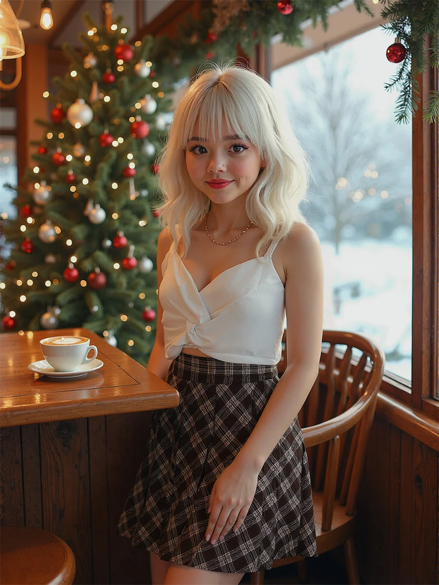 Plaid Empire Preppy Style Skirts For Woman Office Women Clothes Summer Tie-Dye Flare Beachwear Hippie Female Wrapped Flowing Ins