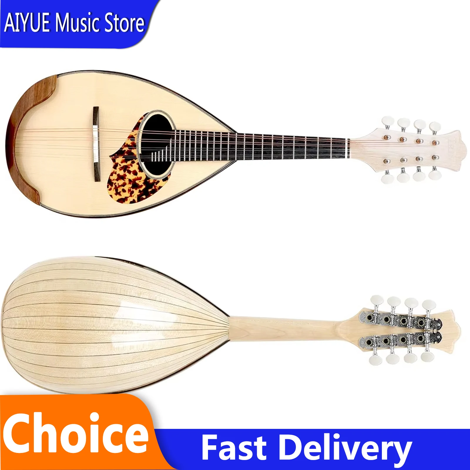 IRIN Mandala Bell Maple Wood Scoop Type Durable Musical Instrument For Beginner Practice Performance Plucked Instrument Parts