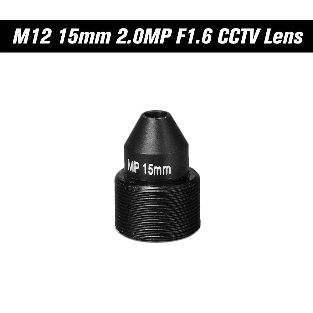 HD 2.0 Megapixel Pinhole Lens M12 CCTV MTV Board 15Mm Lens 1/2.7 Inch Aperture F1.6 28.3 Degree for Security Cameras HOT