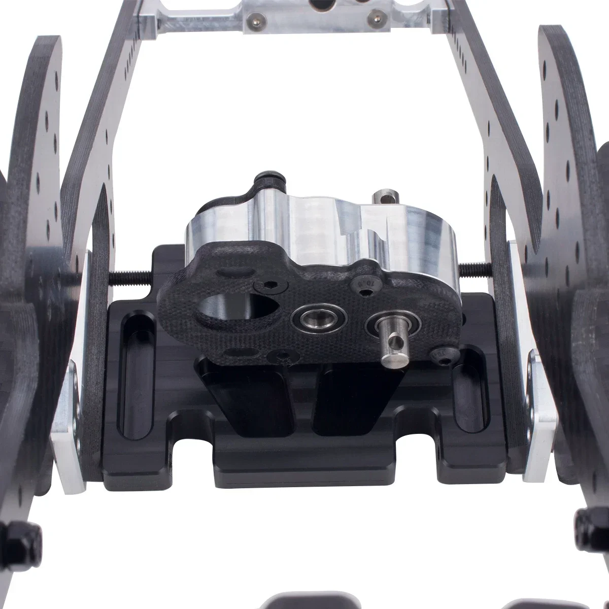 48Pitch Ultralight Portal Transmission Tiny Gearbox with Slipper Pad for 1/10 LCG Chassis Cheater Rigs Capra SCX10 III AR45 Axle