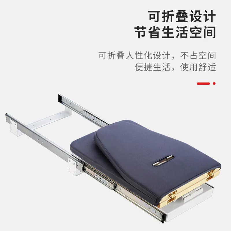 Wardrobe Push-pull folding ironing board Cloakroom Hidden ironing board Damping telescopic iron backing plate Hardware