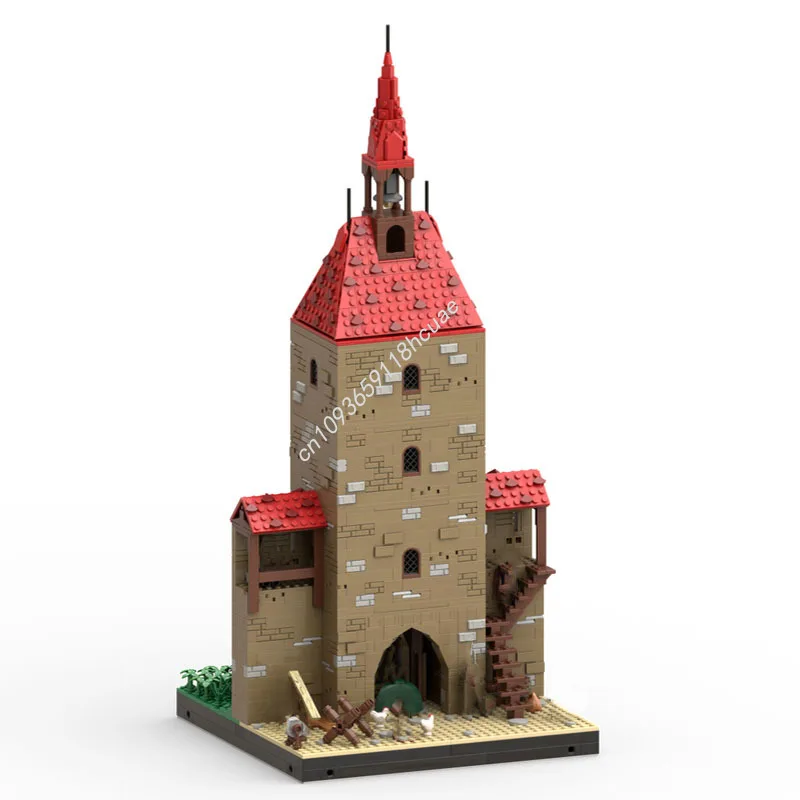 2346 個 MOC グロッケンター マルクスレウテ城の城門ビルディングブロック誕生日クリスマスおもちゃギフト