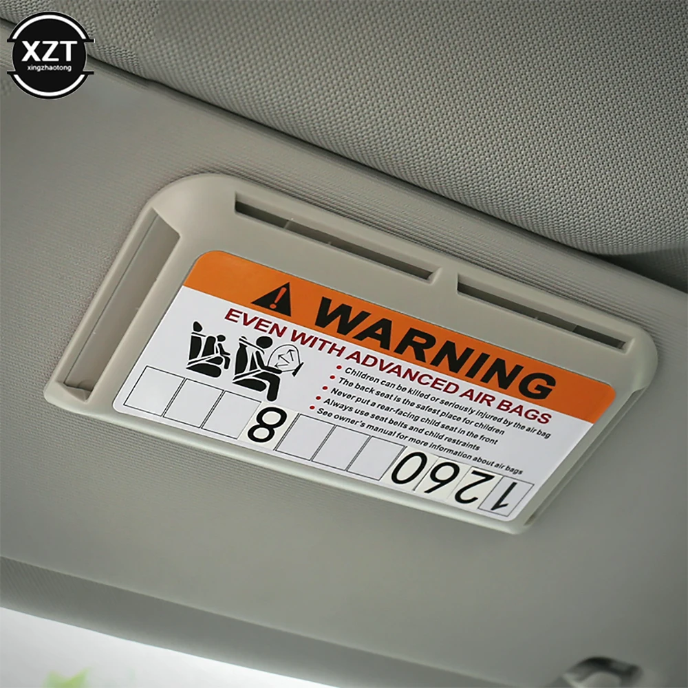 

New Car Sun Visor Organizer Temporary Parking Card Holder Dash Board Paste Mount Auto Interior Storage Card Clip Stowing Tidying