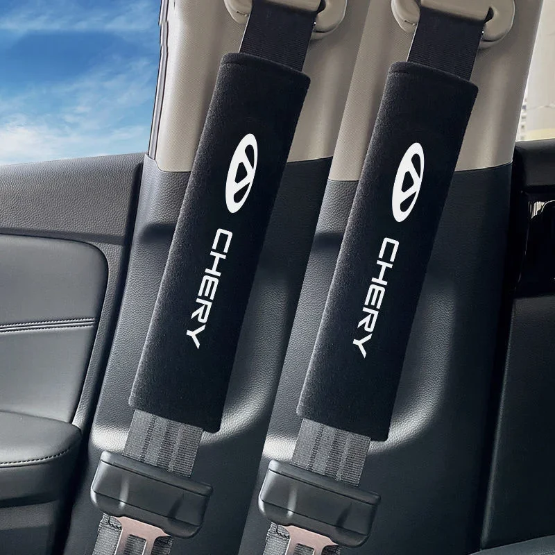 

Flocking Car Seat Belt Shoulder Pad Cover For Chery Tiggo 8 Pro 7 Pro 5X 4 Pro Arrizo GX Auto Interior Accessories