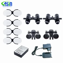 Dental accessories Spare parts lithlum battery LED Headlight Binocular Loupes 2.5X/3.5X 5W Surgical Headlamp Dentistry Magnifier