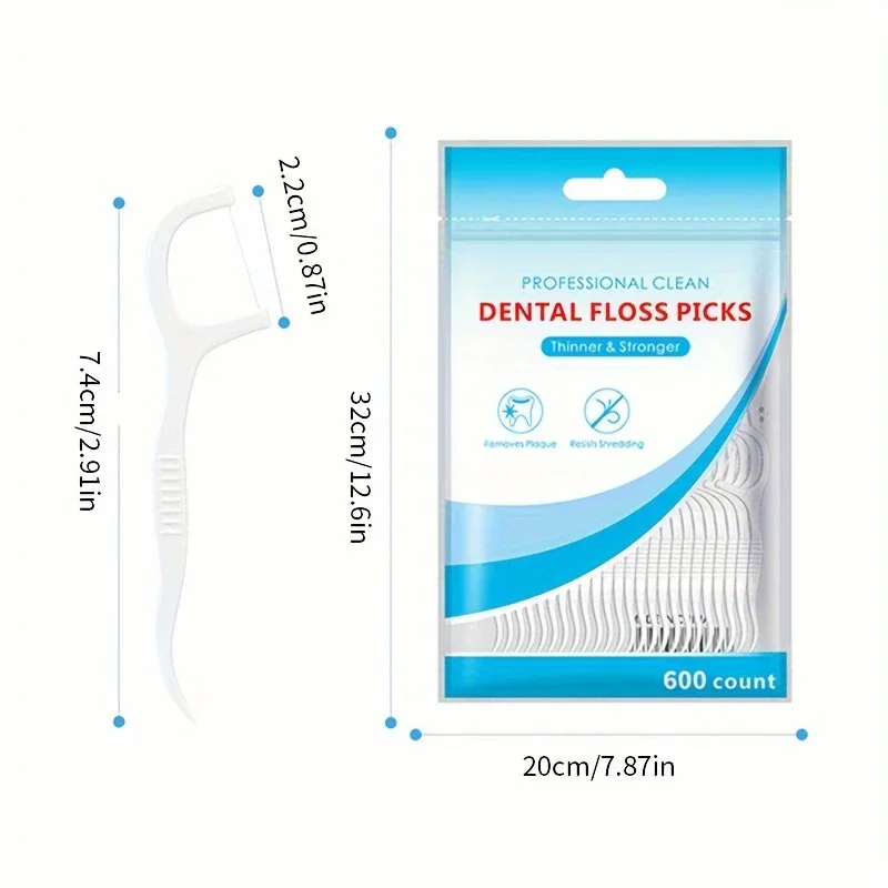 30/50/100/300/600PCS ultra-fine disposable smooth dental floss, household toothpick