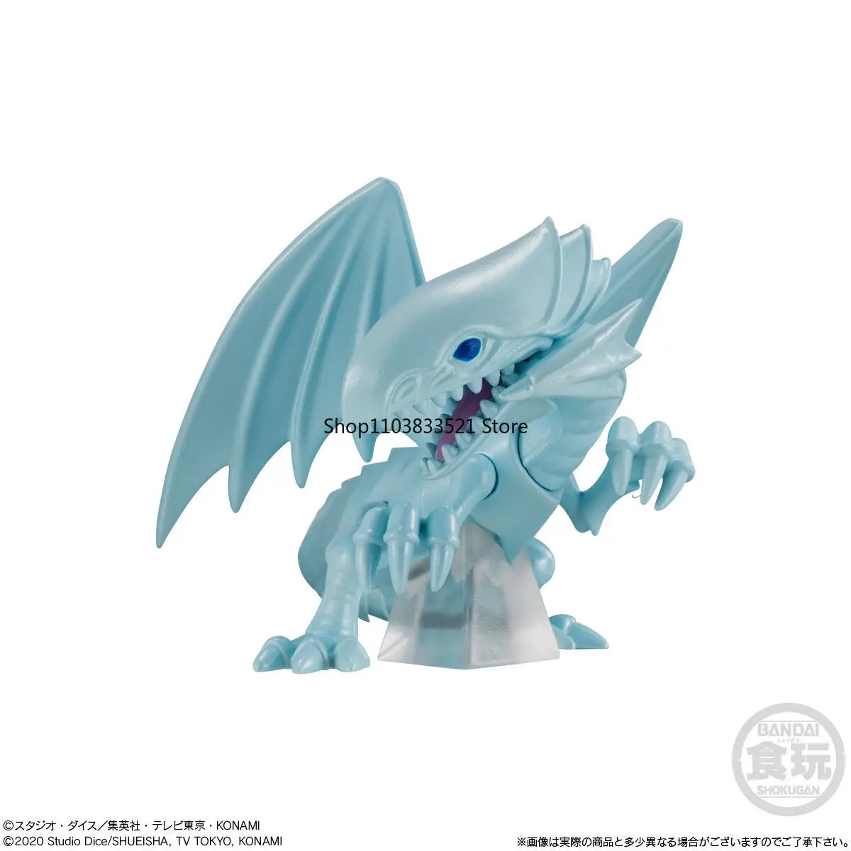 BANDAI Original Yu-Gi-Oh! Gashapon brinquedos olhos azuis dragão branco ataque mágico escuro E·HERO figura de ação ornamentos presente para crianças